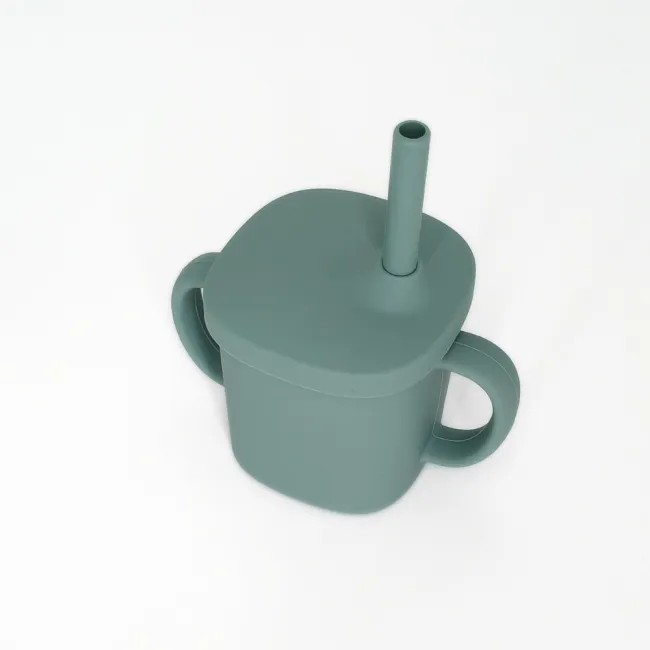 Cana cu pai si capac din silicon, Coccorito, Mint