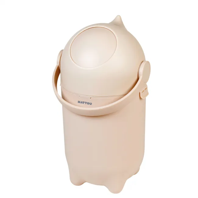 Cos pentru scutece Nattou Dropy, bej, 27 cm