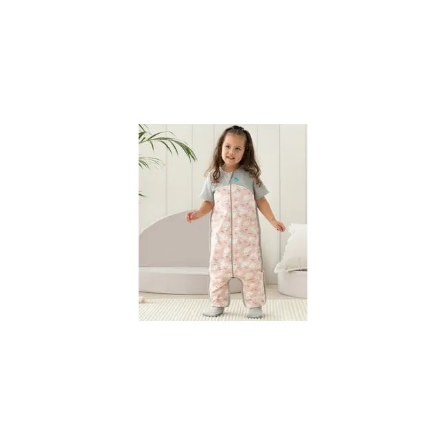 Love to Dream, sac de dormit cu picioruse si maneca scurta, 1 TOG, 24-36 Luni, Rosa