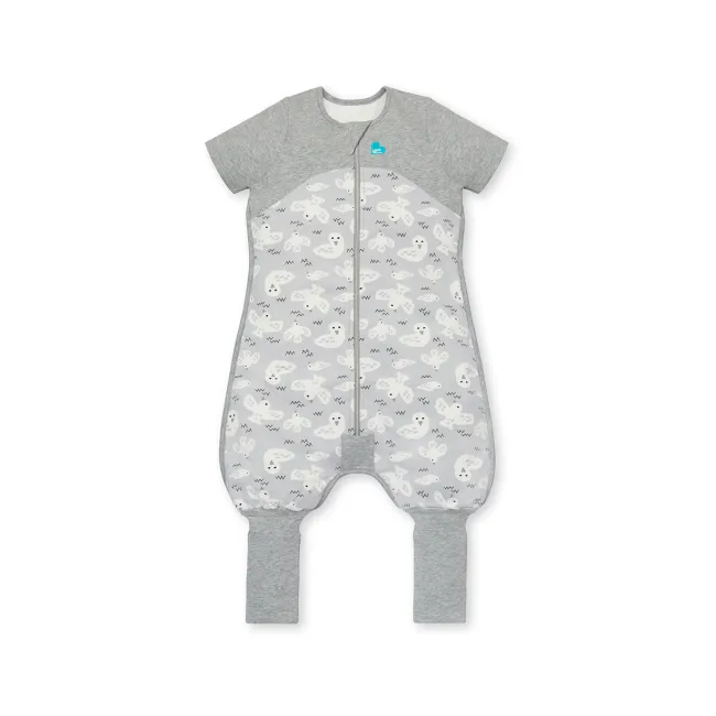Love to Dream, sac de dormit cu picioruse si maneca scurta, 1 TOG, 3 Ani, Grey
