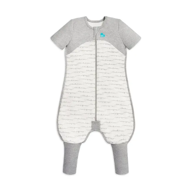 Love to Dream, sac de dormit cu picioruse si maneca scurta, 1 TOG, 3 Ani, Grey