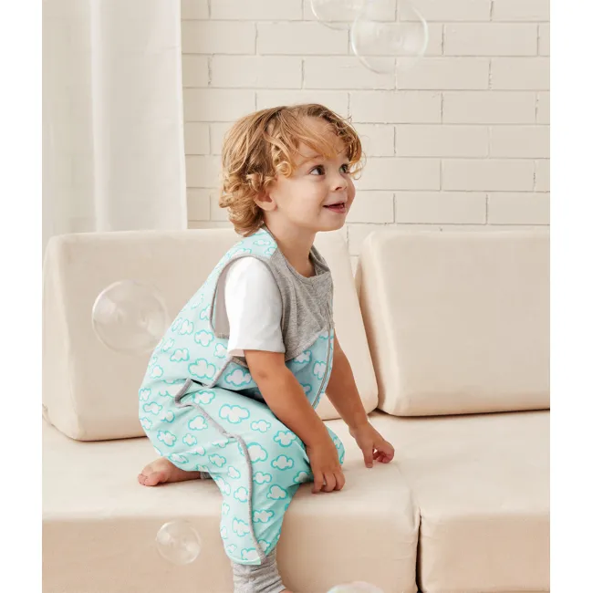 Love to Dream, sac de dormit cu picioruse si maneca scurta,0. 2 TOG, 4 Ani, Turquoise- Love to Dream
