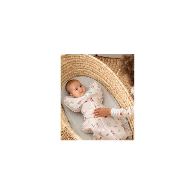 Love to Dream sac de dormit pentru infasat Swaddle Up,Snow Party, 2-3.8 kg, NB