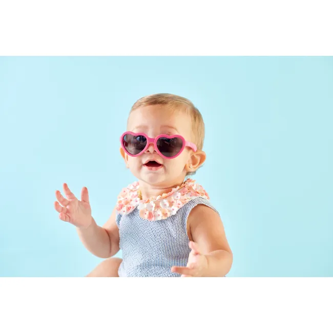 Ochelari de soare copii, ultraflexibili,  Babiators, Paparazzi Pink, lentile fumurii, 0-2 ani