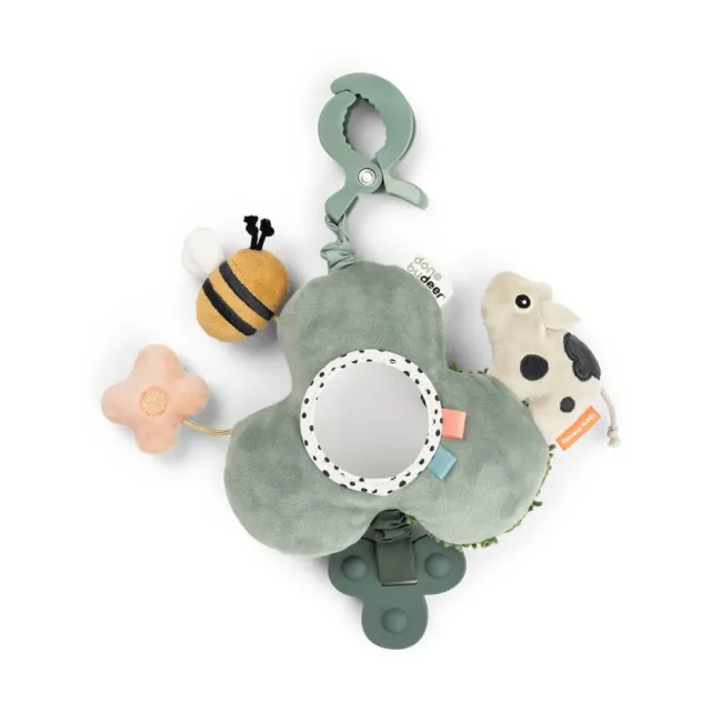 Oglinda de activitati cu clema Done by Deer Tiny Farm Verde