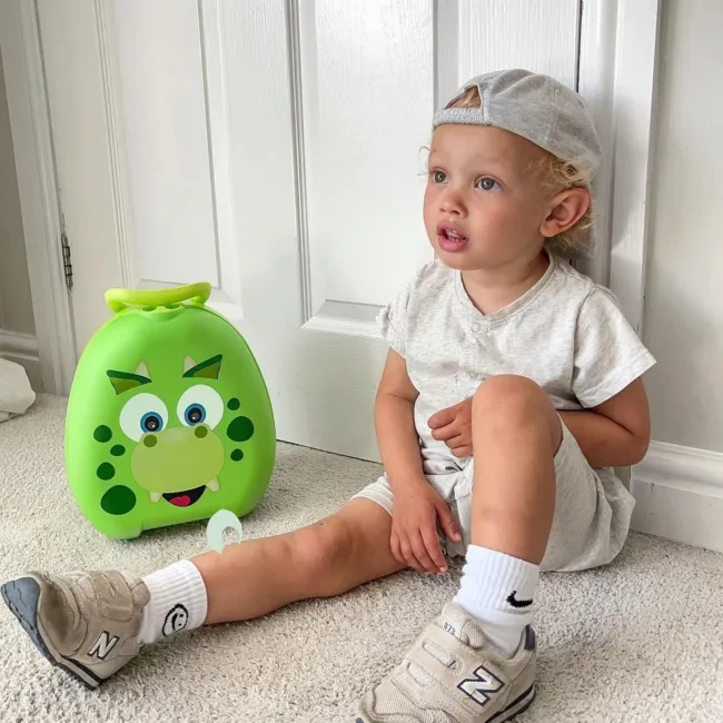 Olita portabila cu capac si maner My Carry Potty, Dino