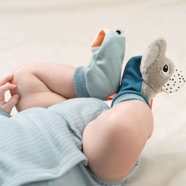 Sosete cu zornaitoare Done by Deer Playground Blue