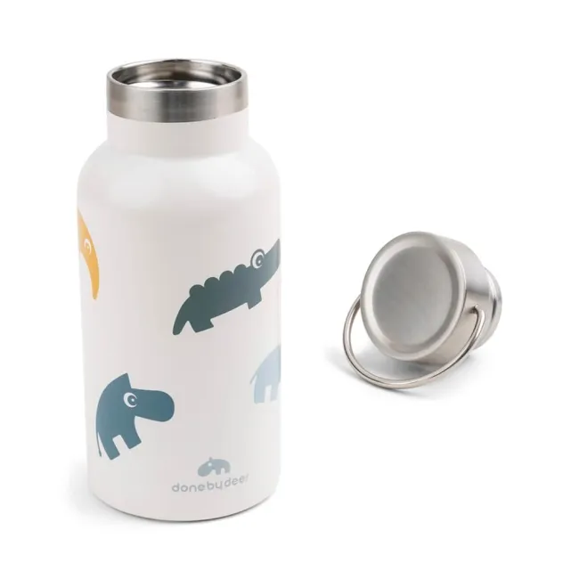 Sticla termos din inox pentru copii Done by Deer Deer Friends Multicolor 350 ml