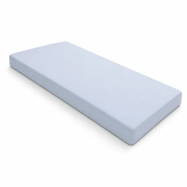 Saltea SafeNest HR Deluxe 180/60/6 cm pentru paturi, cu husa bumbac bleu uni - ASC6427968021757