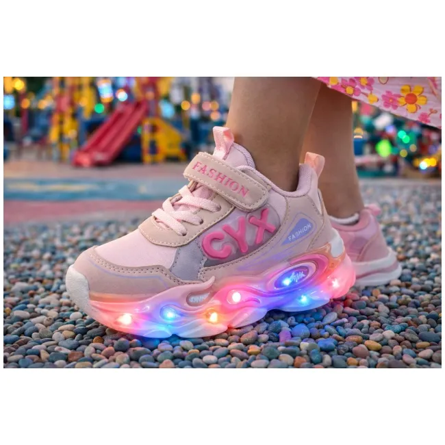Adidasi cu luminite pentru fetite cyx adt-19-1