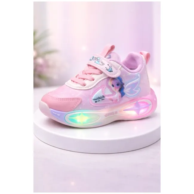 Adidasi cu luminite pentru fetite super cute doll adt-19-1
