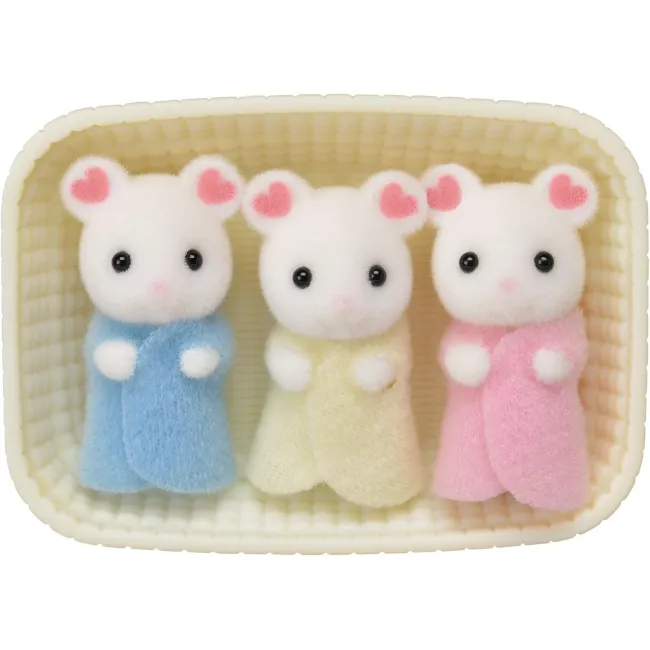 Figurine sylvanian families- soricei marshmallow tripleti sf5337