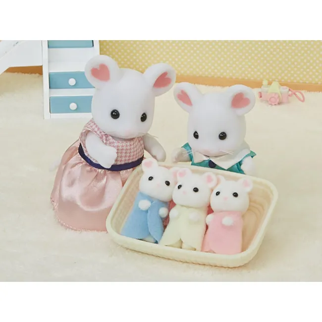 Figurine sylvanian families- soricei marshmallow tripleti sf5337