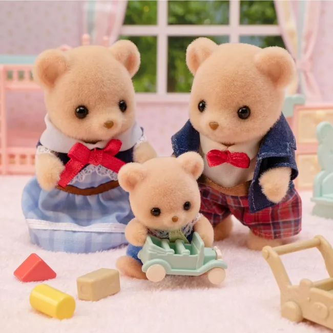 Figurine sylvanian families-familia ursuletilor biscuit sf5851