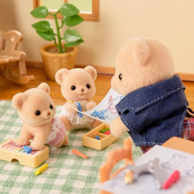 Figurine sylvanian families-gemeni ursuleti biscuit sf5853