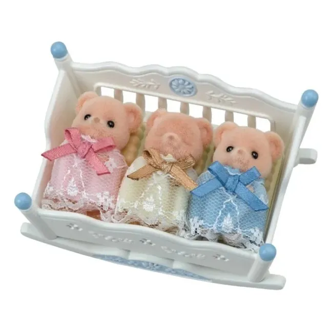 Figurine sylvanian families-ursuleti adormiti biscuit tripleti sf5866