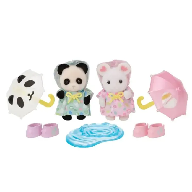 Sylvanian families-prietenii de la gradinita - duo pentru o zi ploioasa sf5748