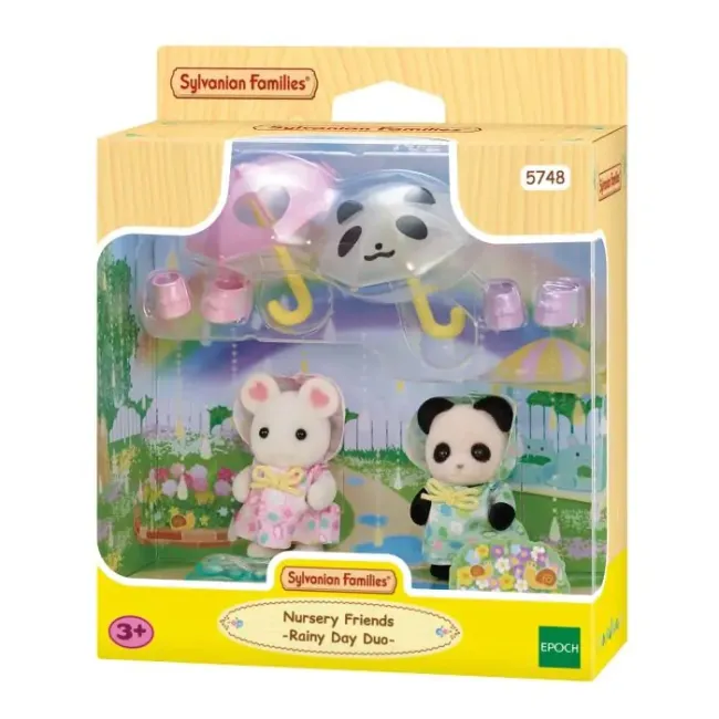 Sylvanian families-prietenii de la gradinita - duo pentru o zi ploioasa sf5748