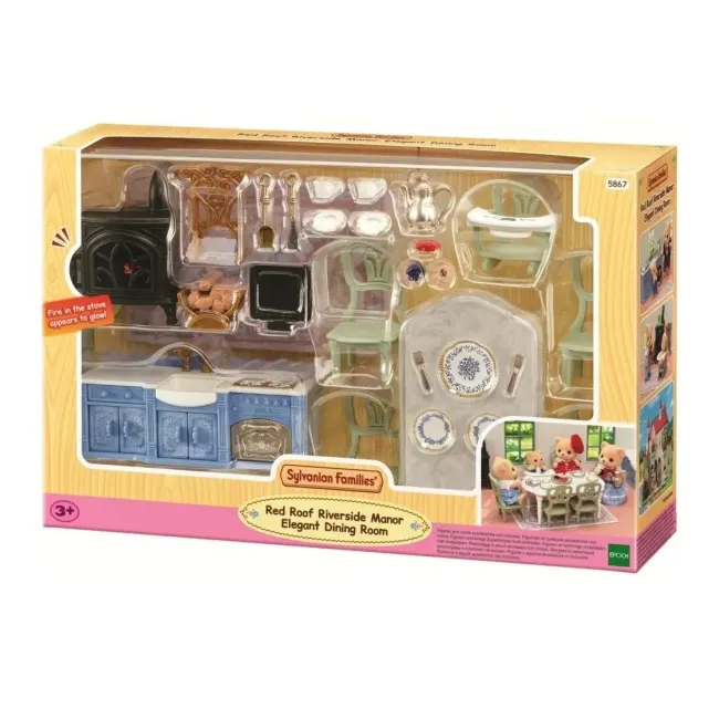 Sylvanian families-salon de dining elegant pt conacul riverside sf5867