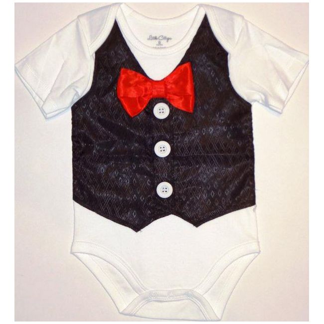 Body elegant cu papion pentru bebe- 14557E