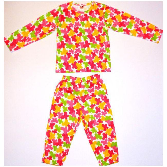 Pijamale pentru fetite Fluturi colorati - 14177