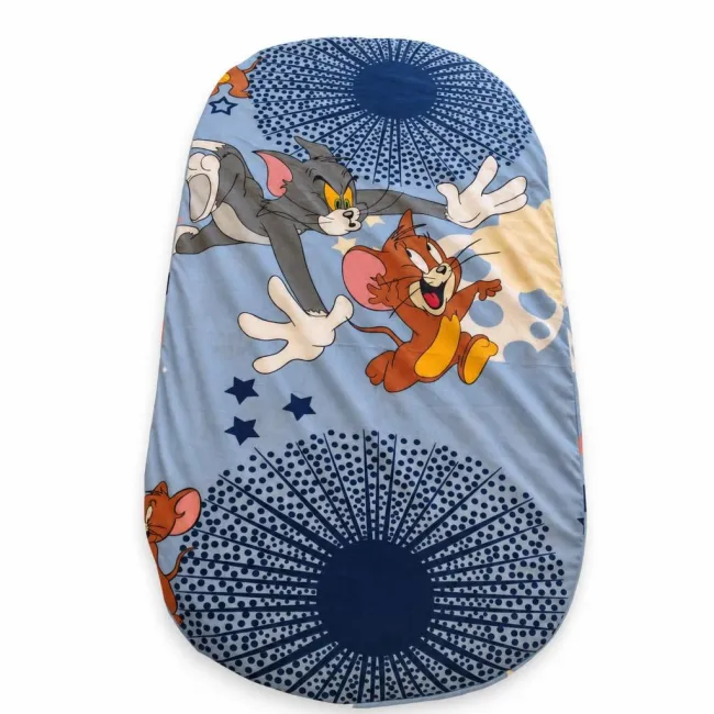 Cearsaf cu elastic din bumbac ranforce pentru saltea ovala de 123x73 cm - ASC754194982436