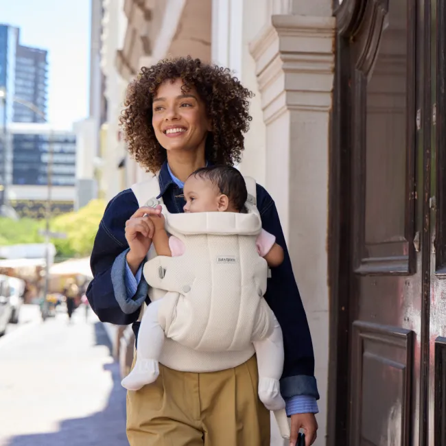 Baby Bjorn - Marsupiu ergonomic Baby Carrier Hold, Cream, Airy Mesh