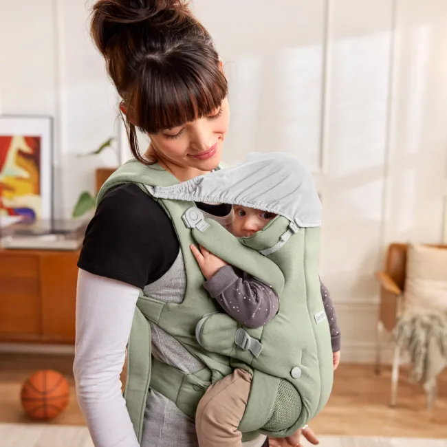 Baby Bjorn - Marsupiu ergonomic Baby Carrier Hold, Light Green, tesatura periata
