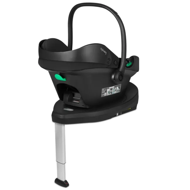 Baza scaun auto i-Size PLUS, Lionelo, Astrid, Cu Isofix, Cu indicatori pentru instalare corecta, Rotire 180 grade, Negru BYNLO-ASTRID_I-SIZE_BASE_PLUS_BLACK