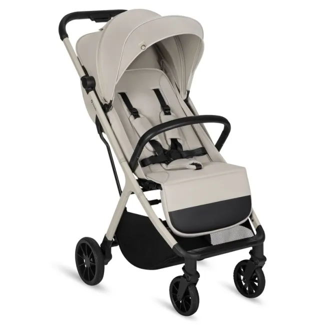 Carucior sport, Lionelo, Cloe Plus, Cu accesorii, Cadru din aluminiu, Pana la 22 kg, Usor, Pliere compacta pentru avion, cu o singura mana, Ideal pentru toate tipurile de suprafete, 6 luni+, Bej BYNLO-CLOE_PLUS_BEIGE_SAND