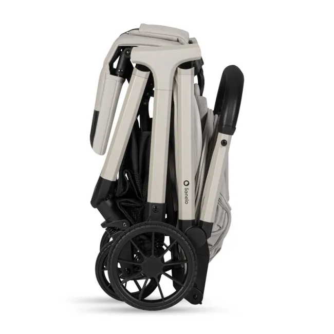 Carucior sport, Lionelo, Cloe Plus, Cu accesorii, Cadru din aluminiu, Pana la 22 kg, Usor, Pliere compacta pentru avion, cu o singura mana, Ideal pentru toate tipurile de suprafete, 6 luni+, Bej BYNLO-CLOE_PLUS_BEIGE_SAND