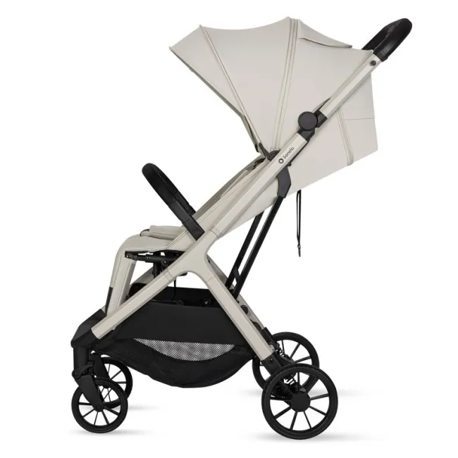 Carucior sport, Lionelo, Cloe Plus, Cu accesorii, Cadru din aluminiu, Pana la 22 kg, Usor, Pliere compacta pentru avion, cu o singura mana, Ideal pentru toate tipurile de suprafete, 6 luni+, Bej BYNLO-CLOE_PLUS_BEIGE_SAND