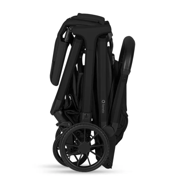 Carucior sport, Lionelo, Cloe Plus, Cu accesorii, Cadru din aluminiu, Pana la 22 kg, Usor, Pliere compacta pentru avion, cu o singura mana, Ideal pentru toate tipurile de suprafete, 6 luni+, Negru BYNLO-CLOE_PLUS_BLACK_ONYX