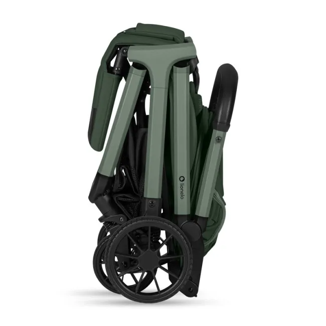 Carucior sport, Lionelo, Cloe Plus, Cu accesorii, Cadru din aluminiu, Pana la 22 kg, Usor, Pliere compacta pentru avion, cu o singura mana, Ideal pentru toate tipurile de suprafete, 6 luni+, Verde BYNLO-CLOE_PLUS_GREEN_SAGE