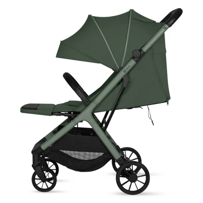 Carucior sport, Lionelo, Cloe Plus, Cu accesorii, Cadru din aluminiu, Pana la 22 kg, Usor, Pliere compacta pentru avion, cu o singura mana, Ideal pentru toate tipurile de suprafete, 6 luni+, Verde BYNLO-CLOE_PLUS_GREEN_SAGE