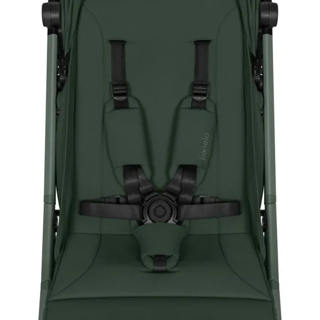 Carucior sport, Lionelo, Cloe Plus, Cu accesorii, Cadru din aluminiu, Pana la 22 kg, Usor, Pliere compacta pentru avion, cu o singura mana, Ideal pentru toate tipurile de suprafete, 6 luni+, Verde BYNLO-CLOE_PLUS_GREEN_SAGE