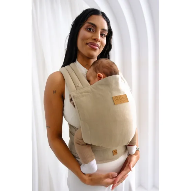 Marsupiu isara quick half buckle sandstone linen