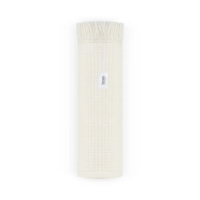 Muselina, Lionelo, Din bumbac, Lavabila la masina de spalat, Dimensiune mare 70x100 cm, Bej BYNLO-MUSLIN_BLANKET_NATURAL_CREAM