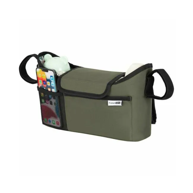 Organizator universal, FreeON, Pentru carucior, Cu multiple compartimente, Olive Green BYN88810