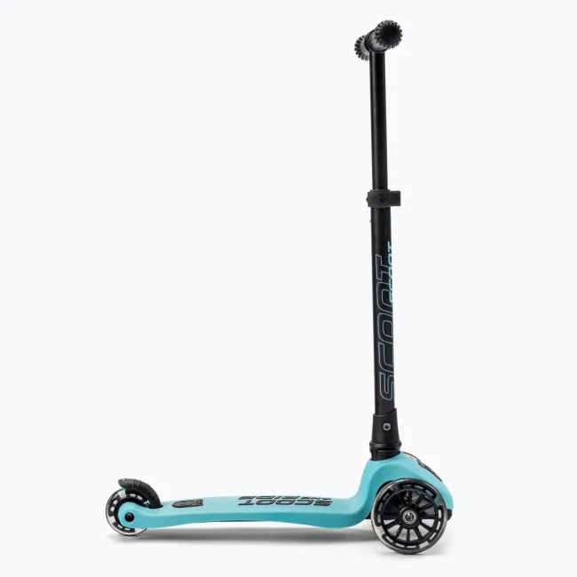 Trotineta Copii Pliabila, Reglabila, Roti Luminoase, Highwaykick 3 Led Blueberry, 3-6 Ani, Pana La 50 Kg, Scoot  Ride Pjb96356