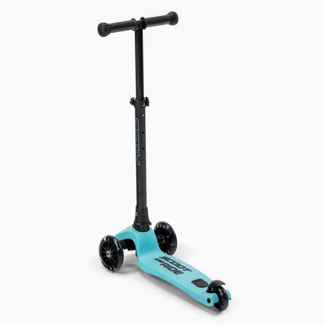 Trotineta Copii Pliabila, Reglabila, Roti Luminoase, Highwaykick 3 Led Blueberry, 3-6 Ani, Pana La 50 Kg, Scoot  Ride Pjb96356