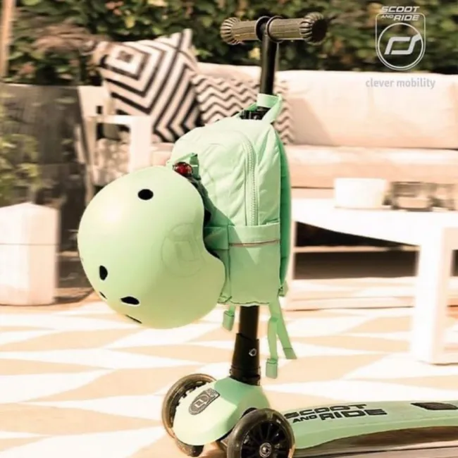 Trotineta Copii Pliabila, Reglabila, Roti Luminoase, Highwaykick 3 Led Kiwi, 3-6 Ani, Pana La 50 Kg, Scoot  Ride Pjb96359