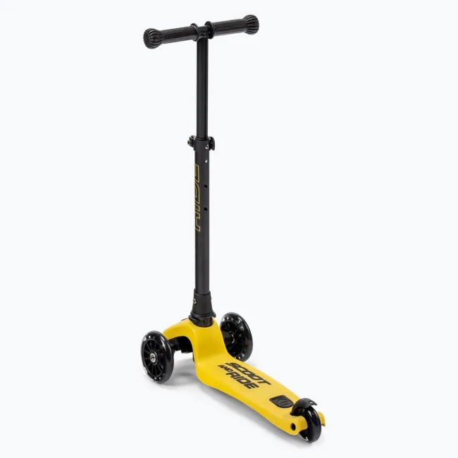 Trotineta Copii Pliabila, Reglabila, Roti Luminoase, Highwaykick 3 Led Lemon, 3-6 Ani, Pana La 50 Kg, Scoot  Ride Pjb96358