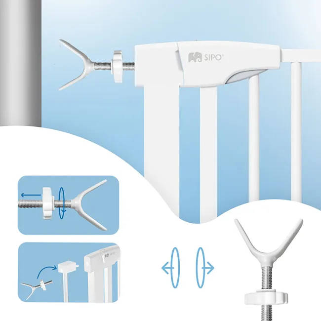 Adaptoare tip Y pentru porti de siguranta pentru scari si balustrade, set 2 buc, Alb