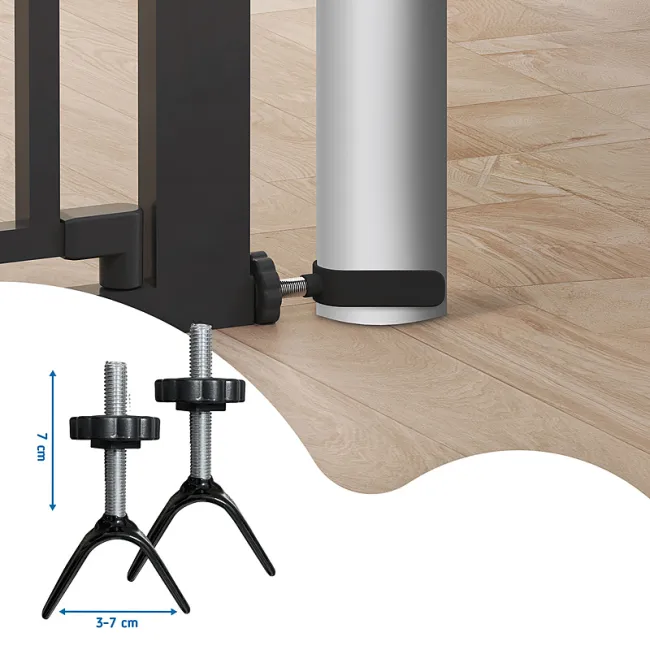 Adaptoare tip Y pentru porti de siguranta pentru scari si balustrade, set 2 buc, Negru