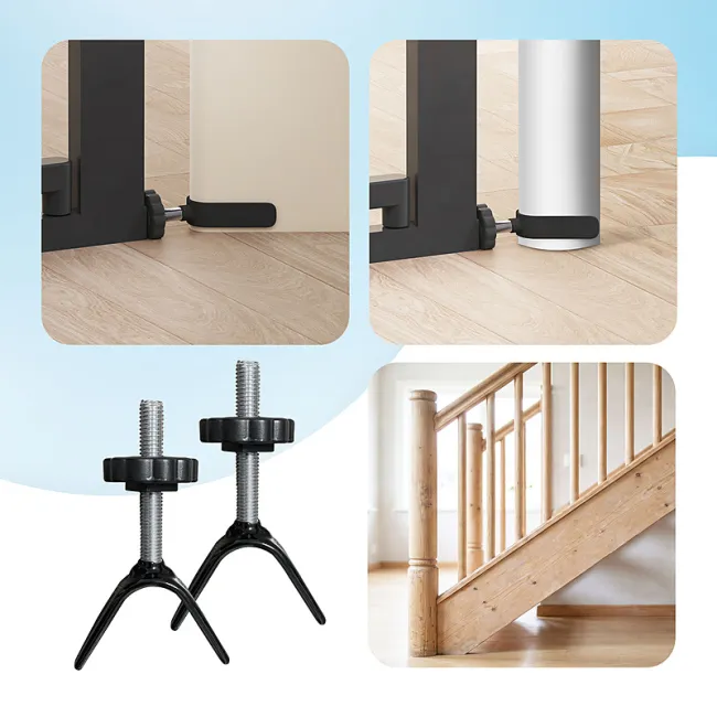 Adaptoare tip Y pentru porti de siguranta pentru scari si balustrade, set 2 buc, Negru