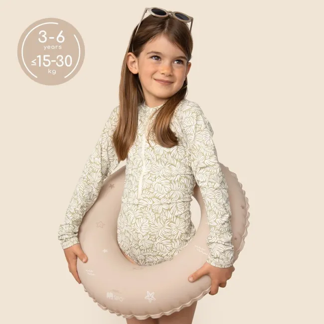 Colac gonflabil de inot SIPO 50 cm, pentru copii 3-6 ani (15-30 kg), Beige