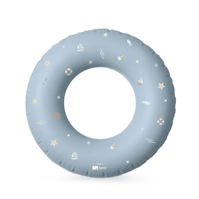 Colac gonflabil de inot SIPO 50 cm, pentru copii 3-6 ani (15-30 kg), Blue