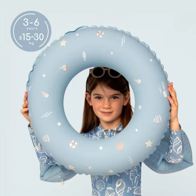 Colac gonflabil de inot SIPO 50 cm, pentru copii 3-6 ani (15-30 kg), Blue
