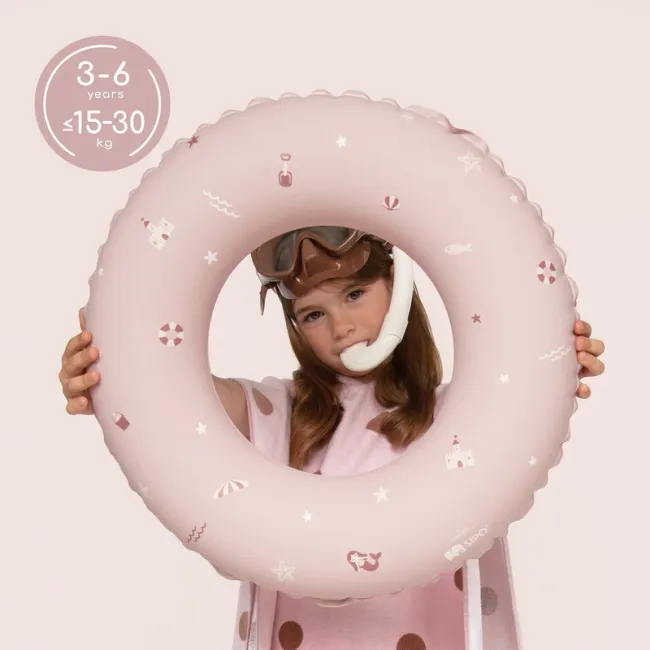 Colac gonflabil de inot SIPO 50 cm, pentru copii 3-6 ani (15-30 kg), Pink